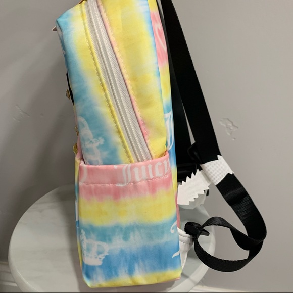 NWT Juicy Couture Tie Dye White Mini Backpack - Picture 3 of 5